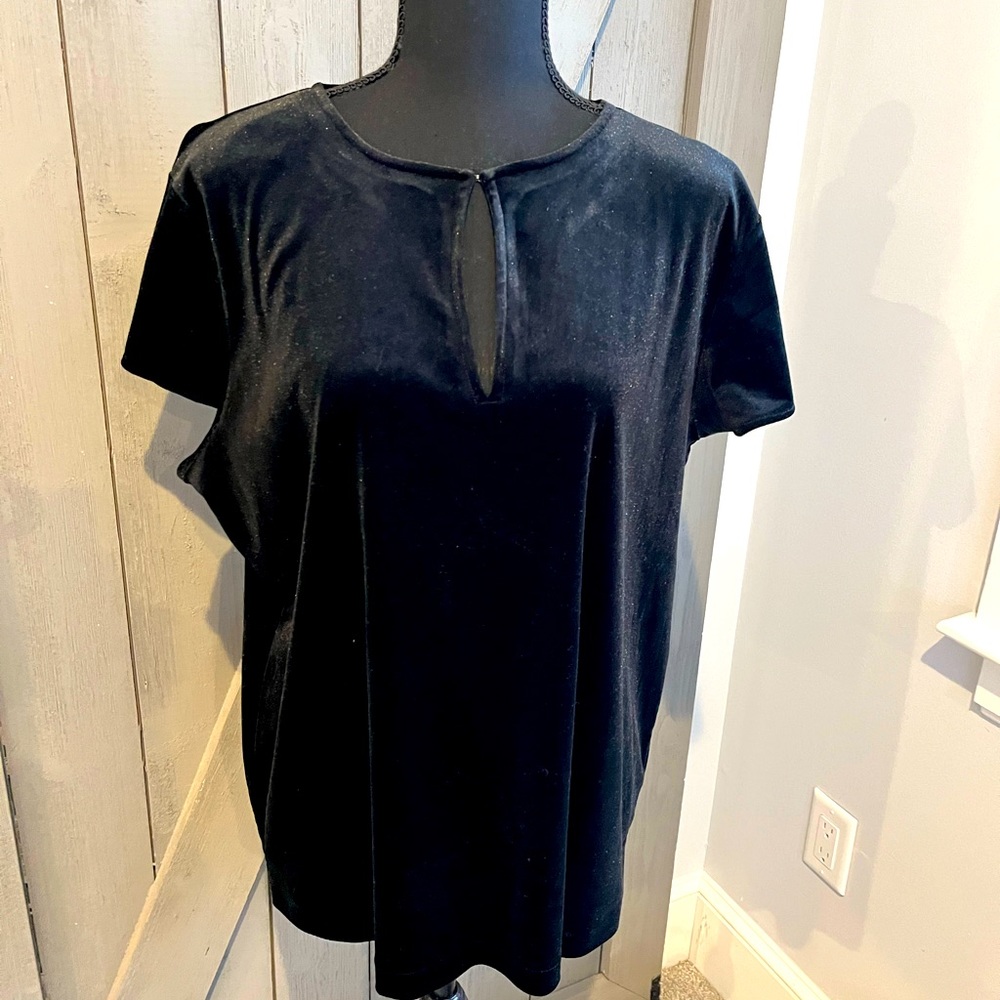 Black velvet shirt